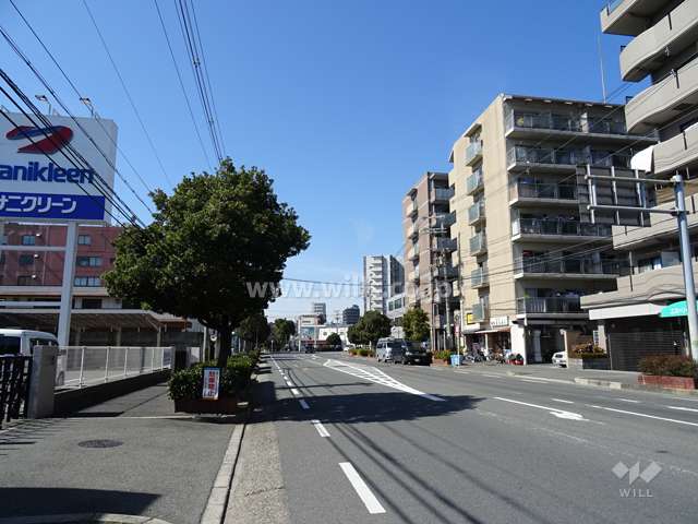 敷地南側の前面道路（東側から）