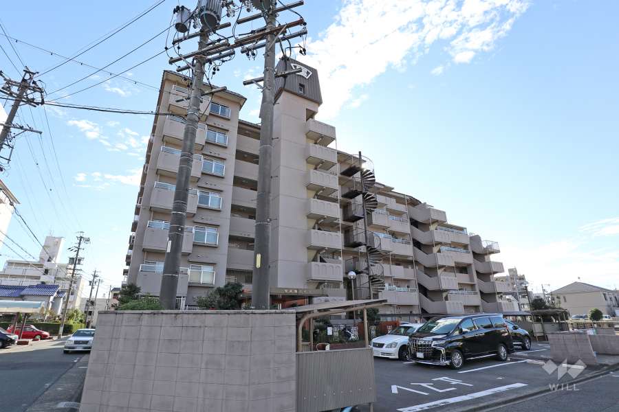 宝高畑ハイツの外観（北東側から）