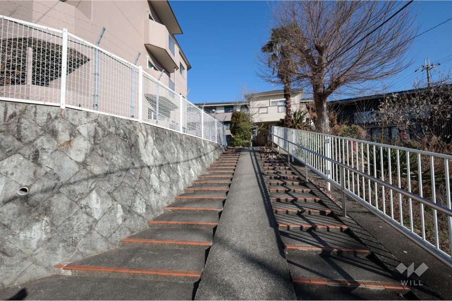 敷地東側の前面道路