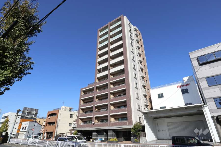 カルティア山王の外観（南東側から）