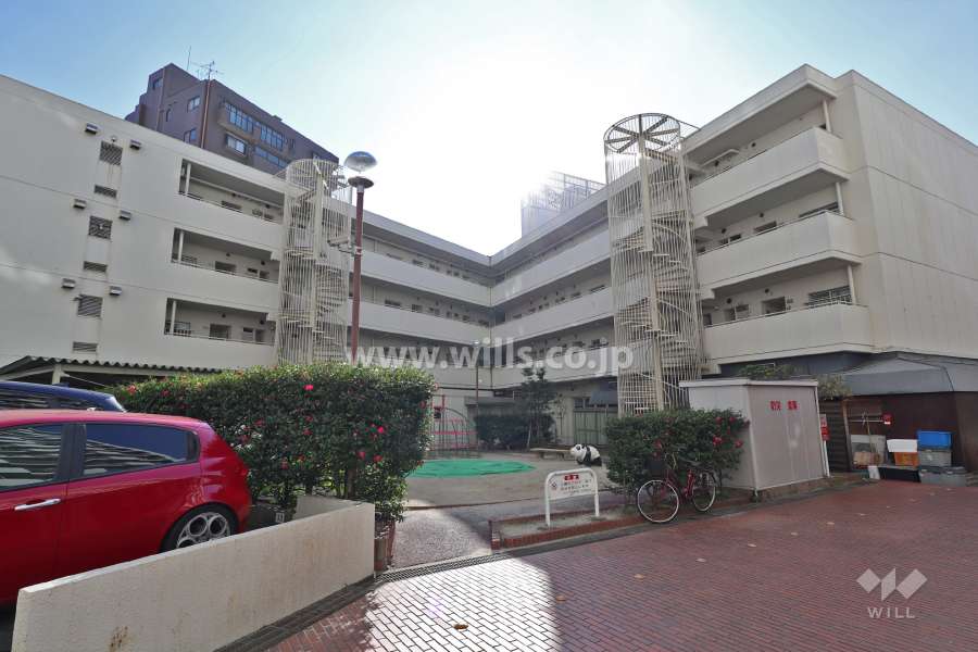 一光ハイツ山王B棟の外観（北側から）