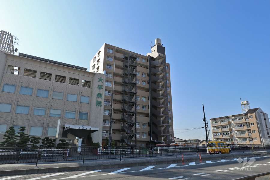 コドミニオン昭和橋通の外観（北西側から）