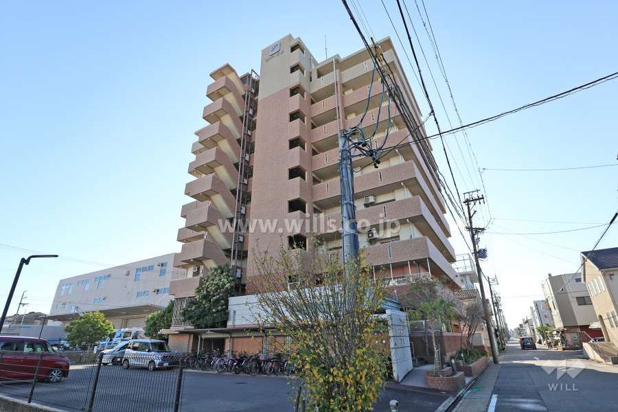 ロフティ清船の外観（北西側から）