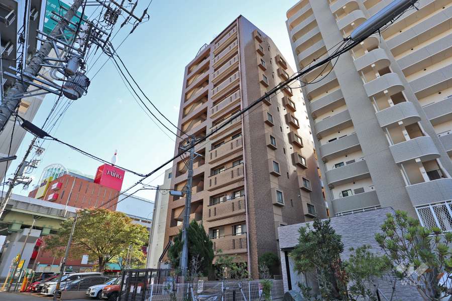 サンピボット名南の外観（北西側から）