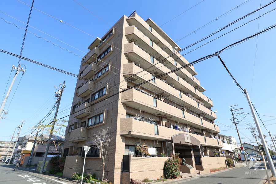 ライオンズマンション西伏屋第2の外観（南西側から）