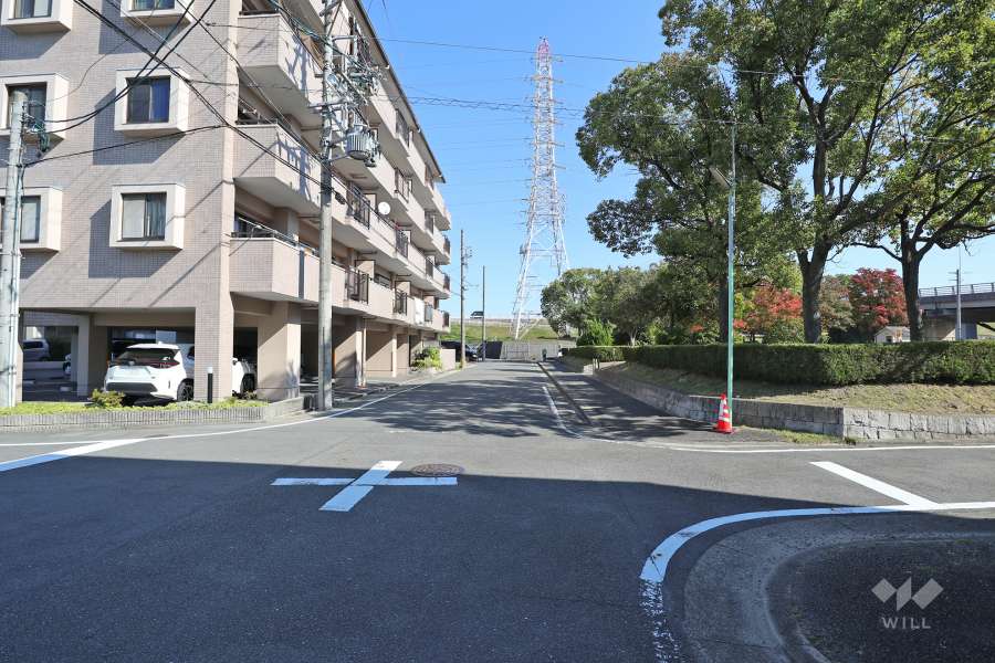 敷地南側の前面道路