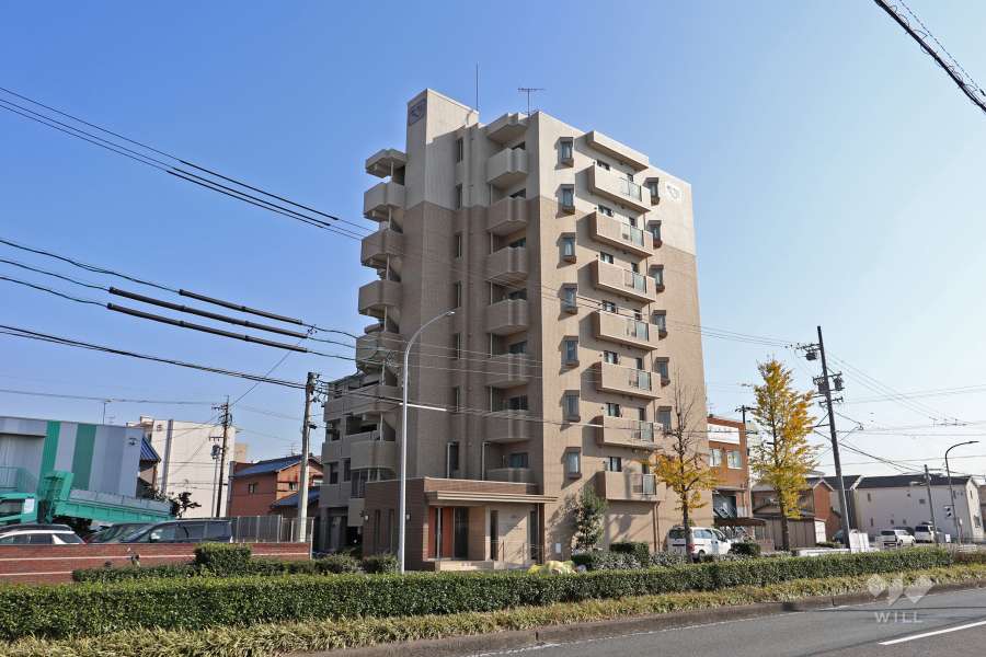 モアグレース高畑南の外観（北西側から）