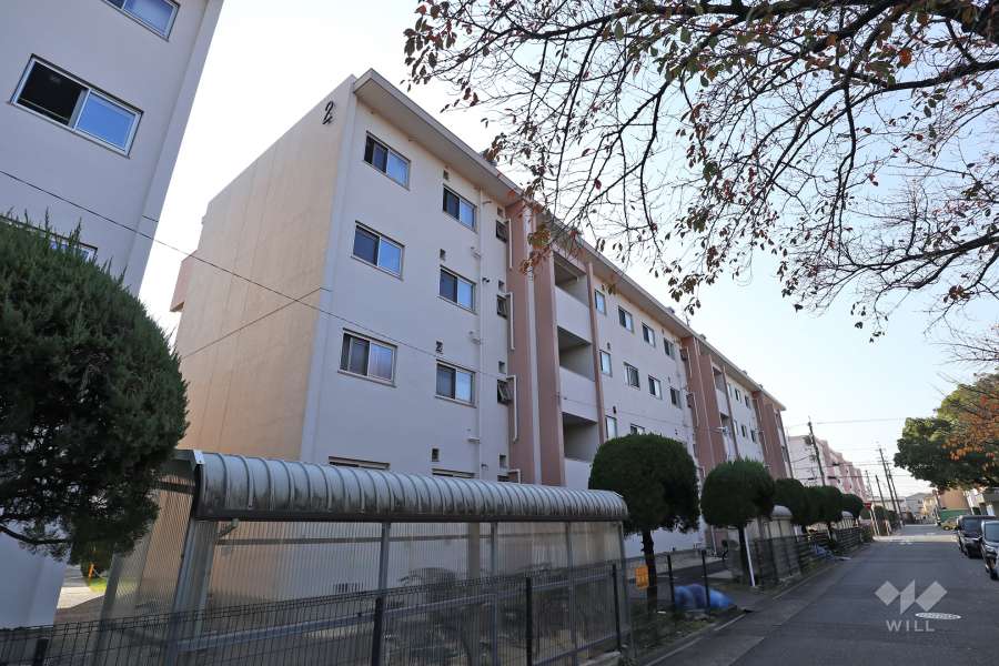 中郷東住宅2号棟の外観（北東側から）