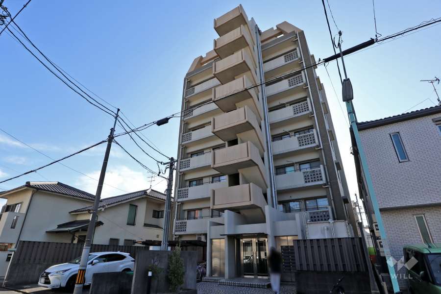 グレイス中郷の外観（北西側から）