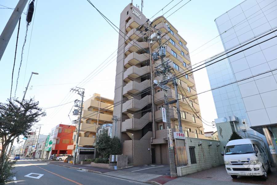 ライオンズマンション烏森の外観（北西側から）