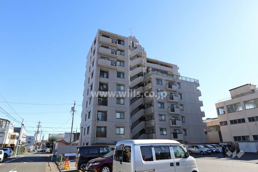 宝マンション松葉公園の外観（北西側から）