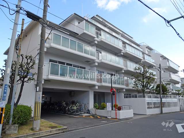 日商岩井豊津マンションの外観(北西側から)
