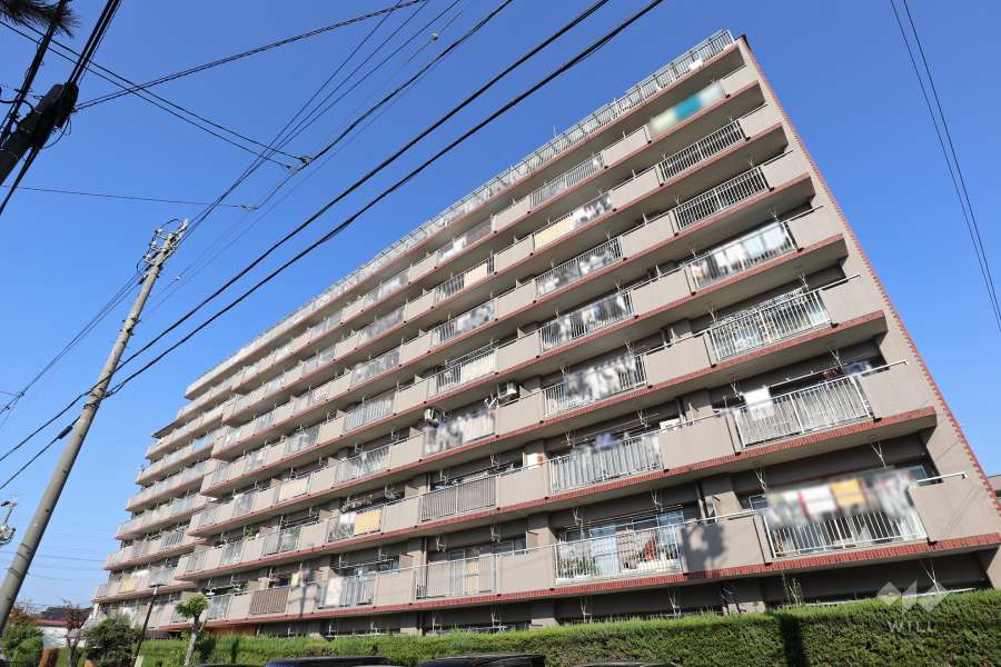 宝東起ハイツの外観（南東側から）