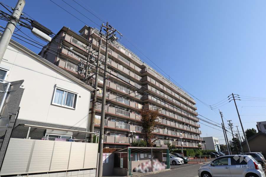 宝東起ハイツの外観（南西側から）