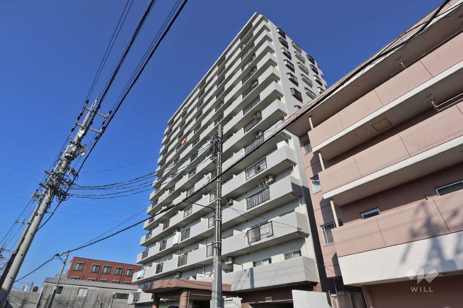 サンパーク東起の外観（南東側から）