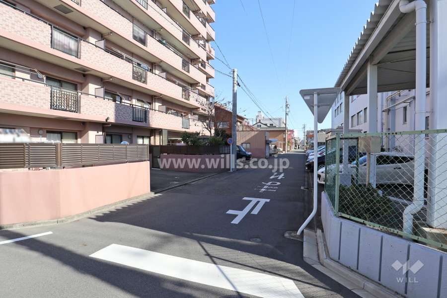 敷地南側の前面道路