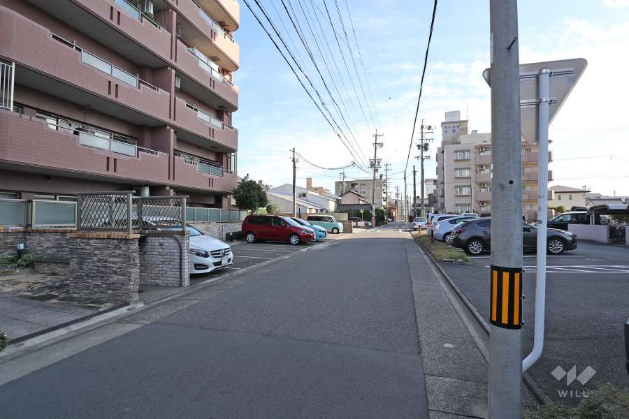 敷地南側の前面道路