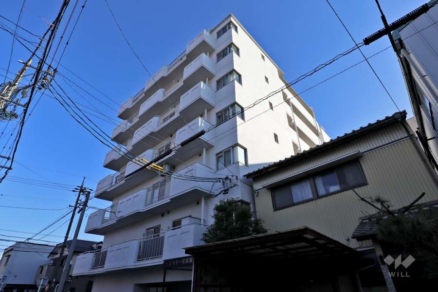 シャトー尾頭橋の外観（北西側から）