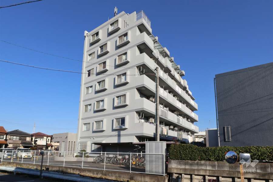 アベニュー千音寺の外観（南西側から）