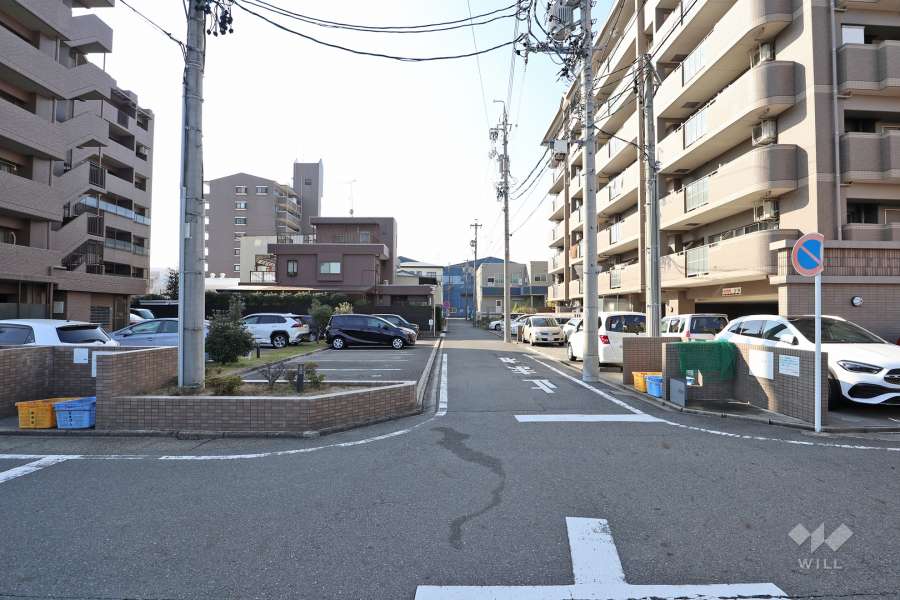 敷地南側の前面道路