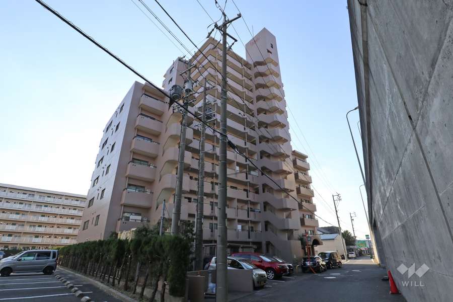 ラビデンス岩塚西の外観（北東側から）