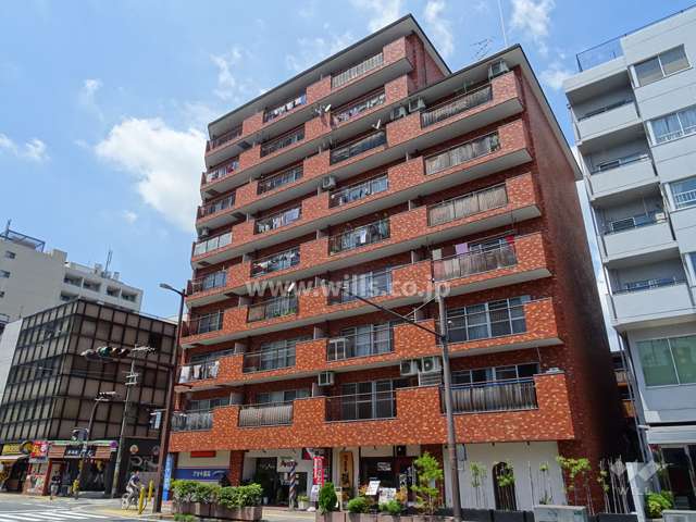 ライオンズマンション第6江坂の外観（南東側から）
