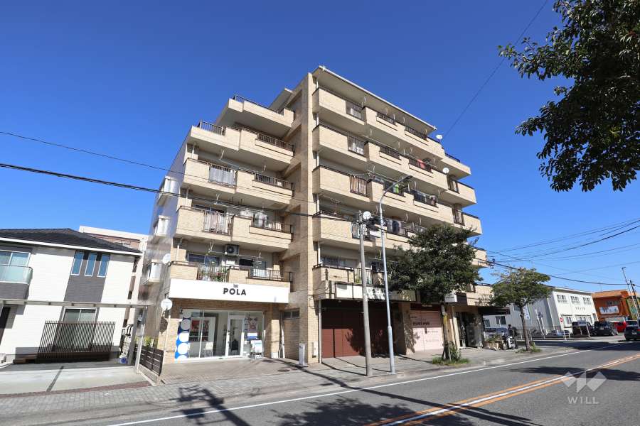 ユニーブル八田の外観（南西側から）