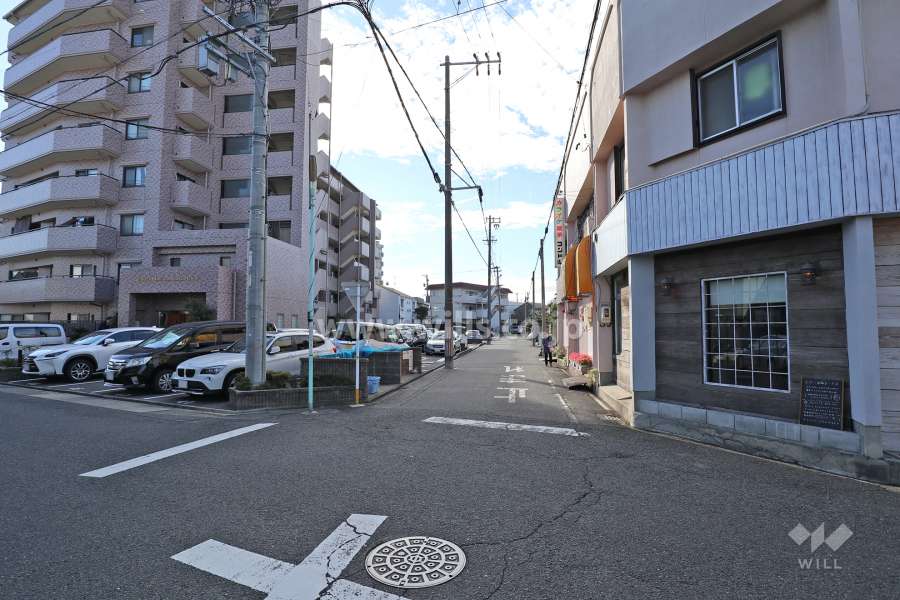 敷地北側の前面道路