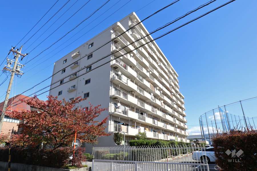 イトーピア八島マンションA棟の外観（南西側から）