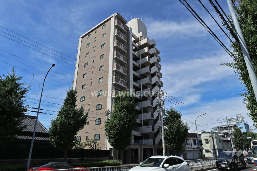 シャトー中村パークウエストの外観（北東側から）