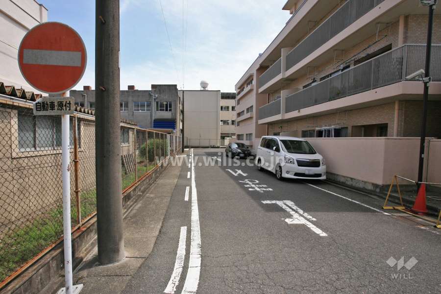 敷地東側の前面道路