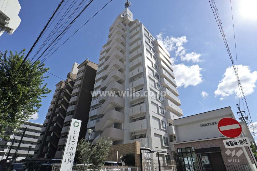 ホワイトキャッスル岩塚の外観（北西側から）