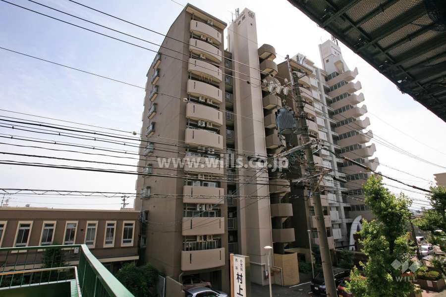 真栄マンション岩塚の外観（北東側から）