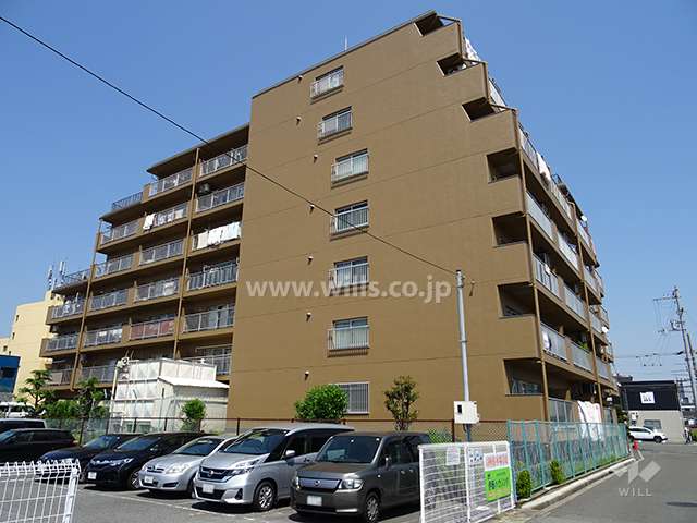 ライオンズマンション第7江坂の外観（南西側から）