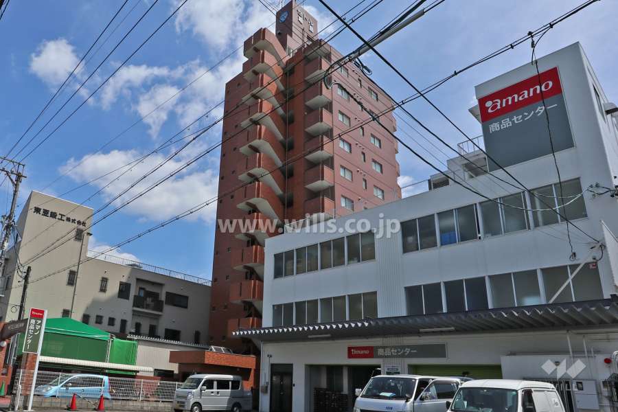 セトル亀島の外観（北西側から）
