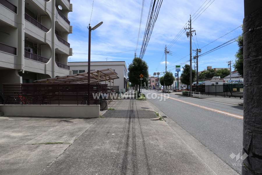 敷地南側の前面道路