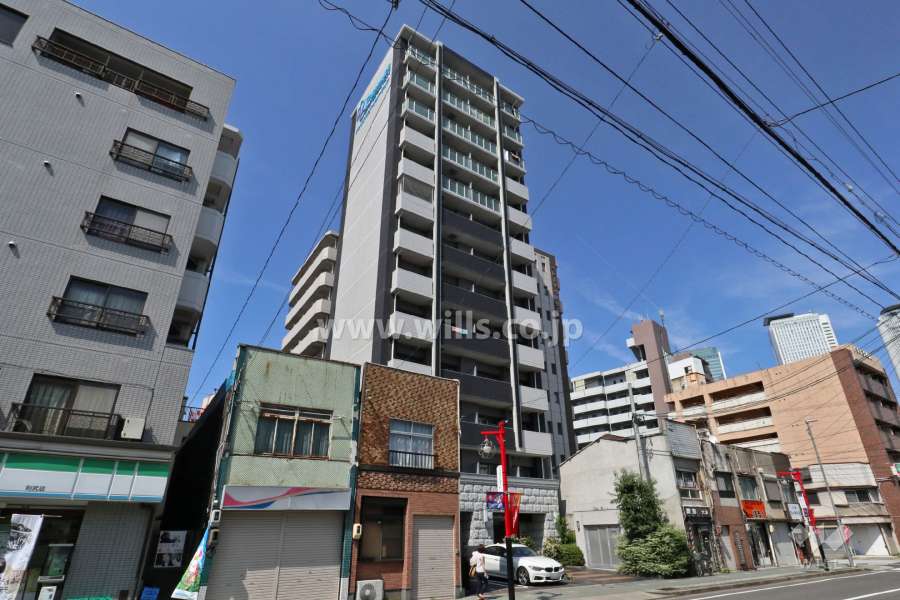 プレサンス名古屋STATIONディーヴァの外観(南西側から)
