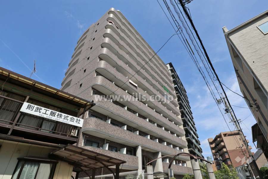 朝日プラザ名古屋ターミナルスクエアの外観(西側から)