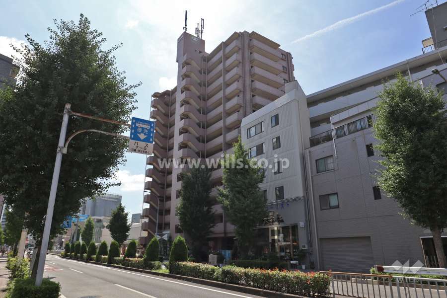 宝マンション名駅太閤通の外観（北西側から）
