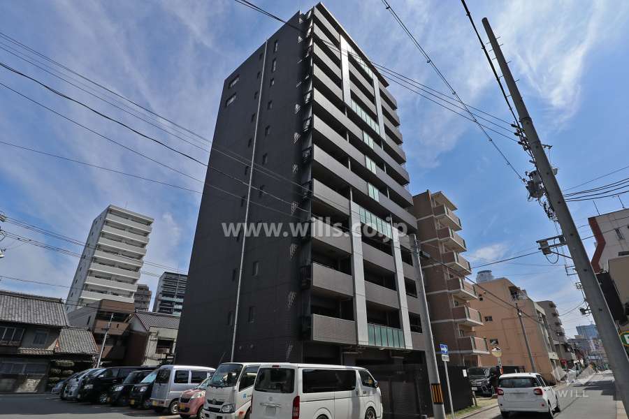 プラセシオン名古屋駅の外観（南西側から）