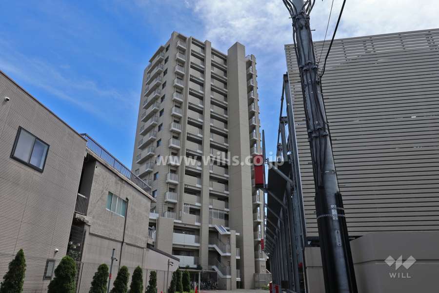 ライオンズ本陣レジデンスの外観（北側から）