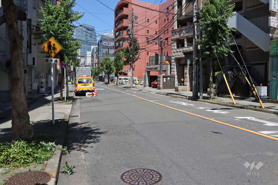 敷地南東側の前面道路