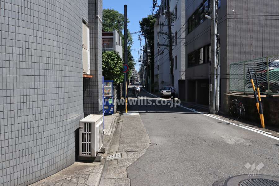 敷地東側の前面道路