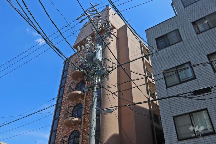 大輪マンション日置の外観（北西側から）