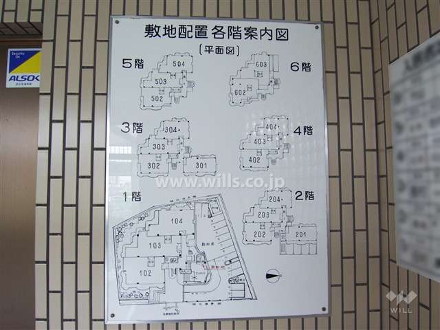 モンテベルデ豊津山手の敷地配置図