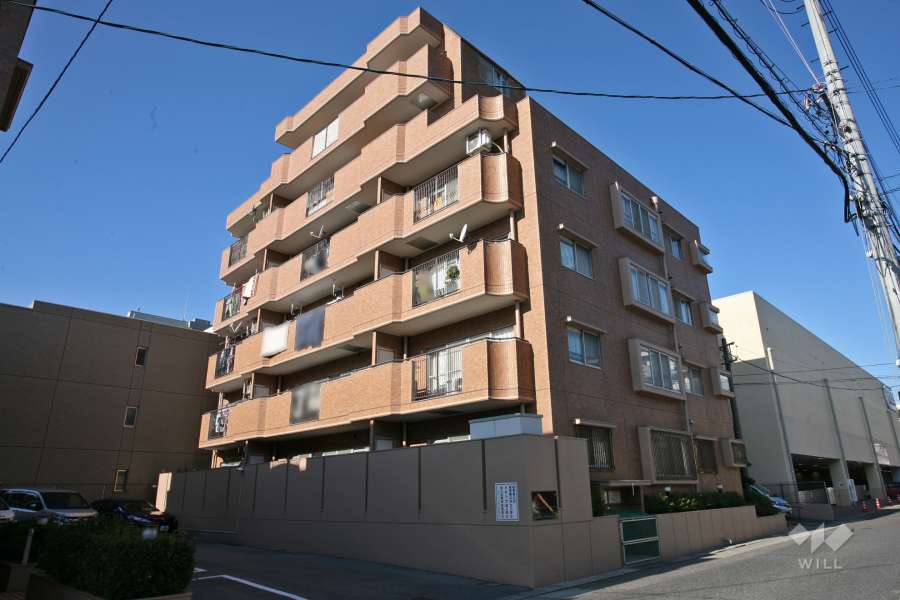 三旺マンション第二植田A棟の外観（南東側から）