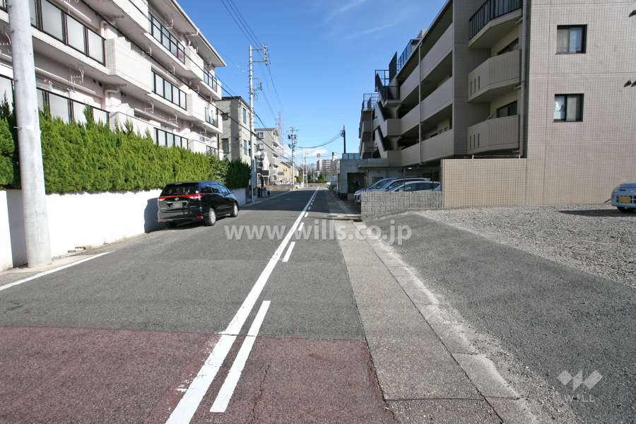 敷地北側前面道路（北西側から）