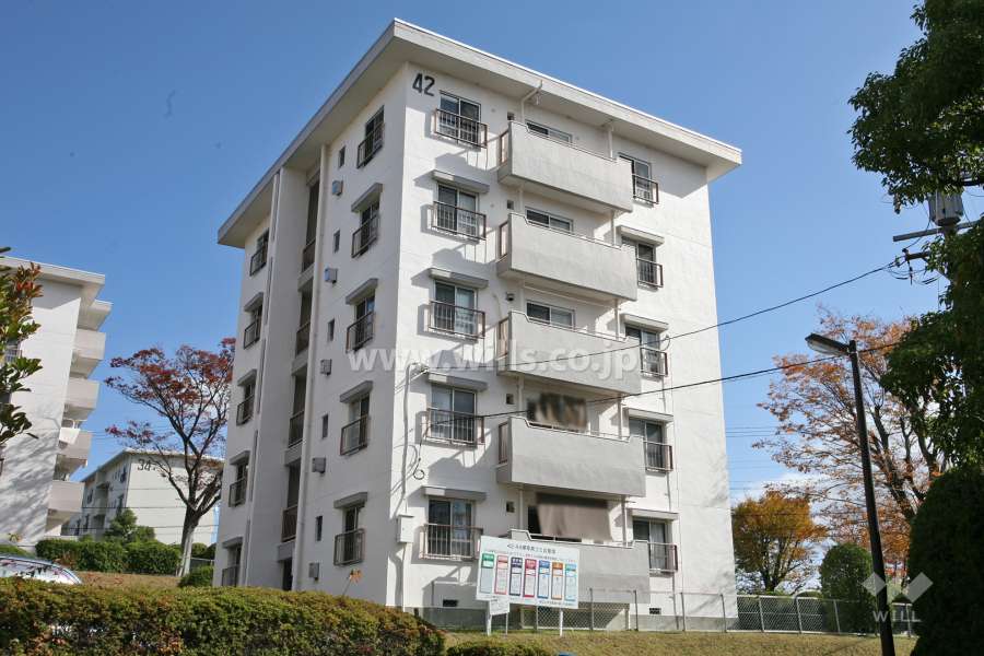相生山団地42棟の外観(南東側から)