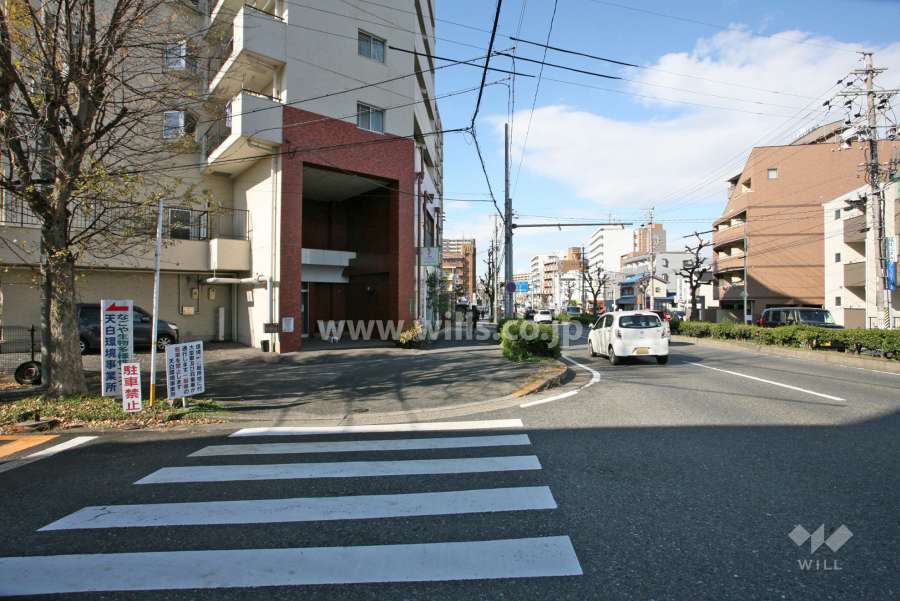 敷地北側の前面道路