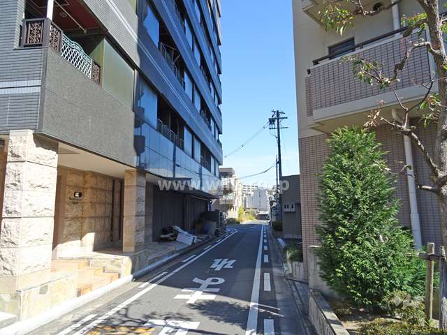 敷地北側の前面道路